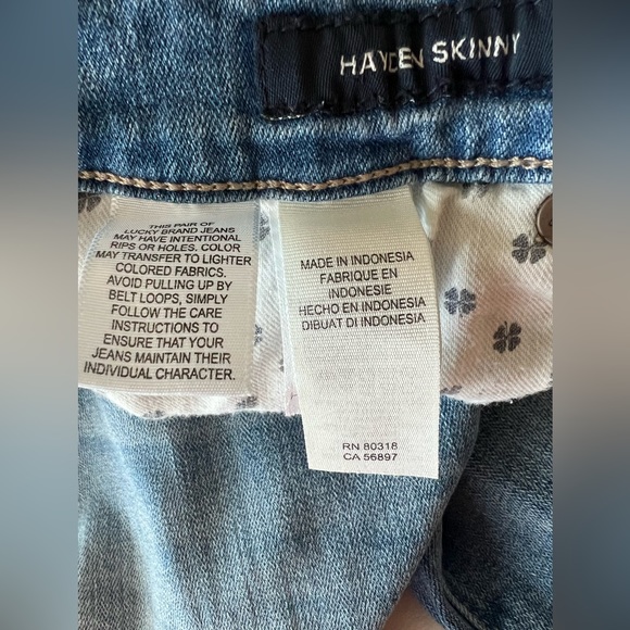 Lucky brand Hayden skinny jeans size 2/26 - Picture 7 of 8